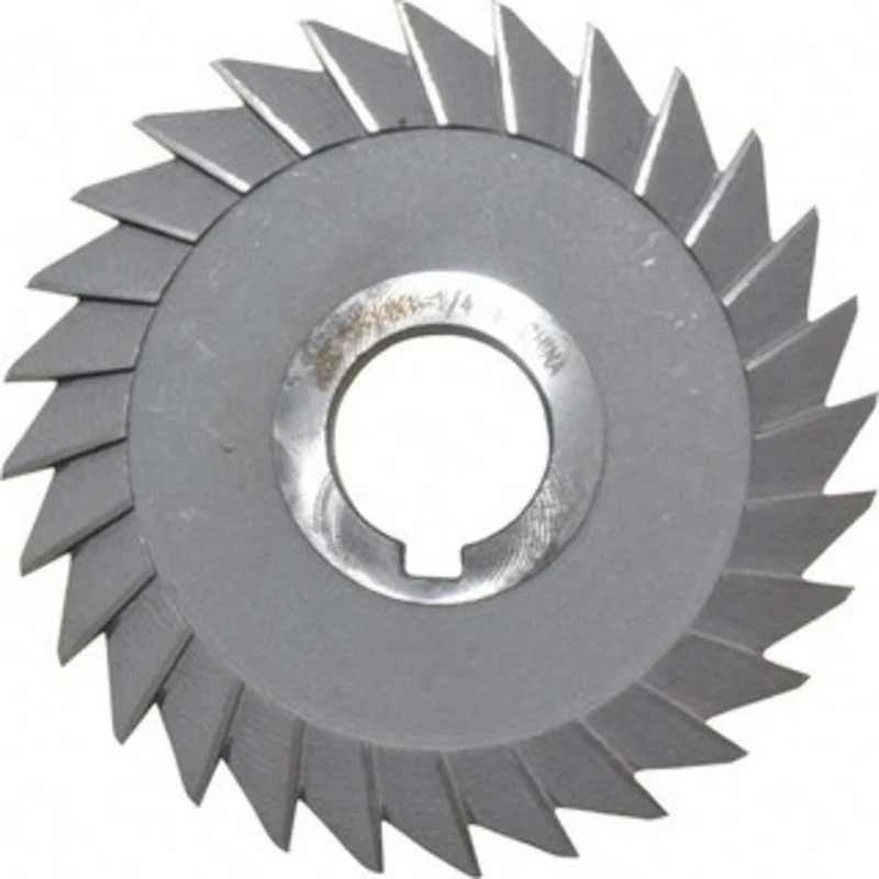 Value Collection 5 x 3/4 45 High Speed Steel Single-Angle Cutter Oxide Finish, Right Hand Cut, 1-1/4 Arbor Hole Diam,...